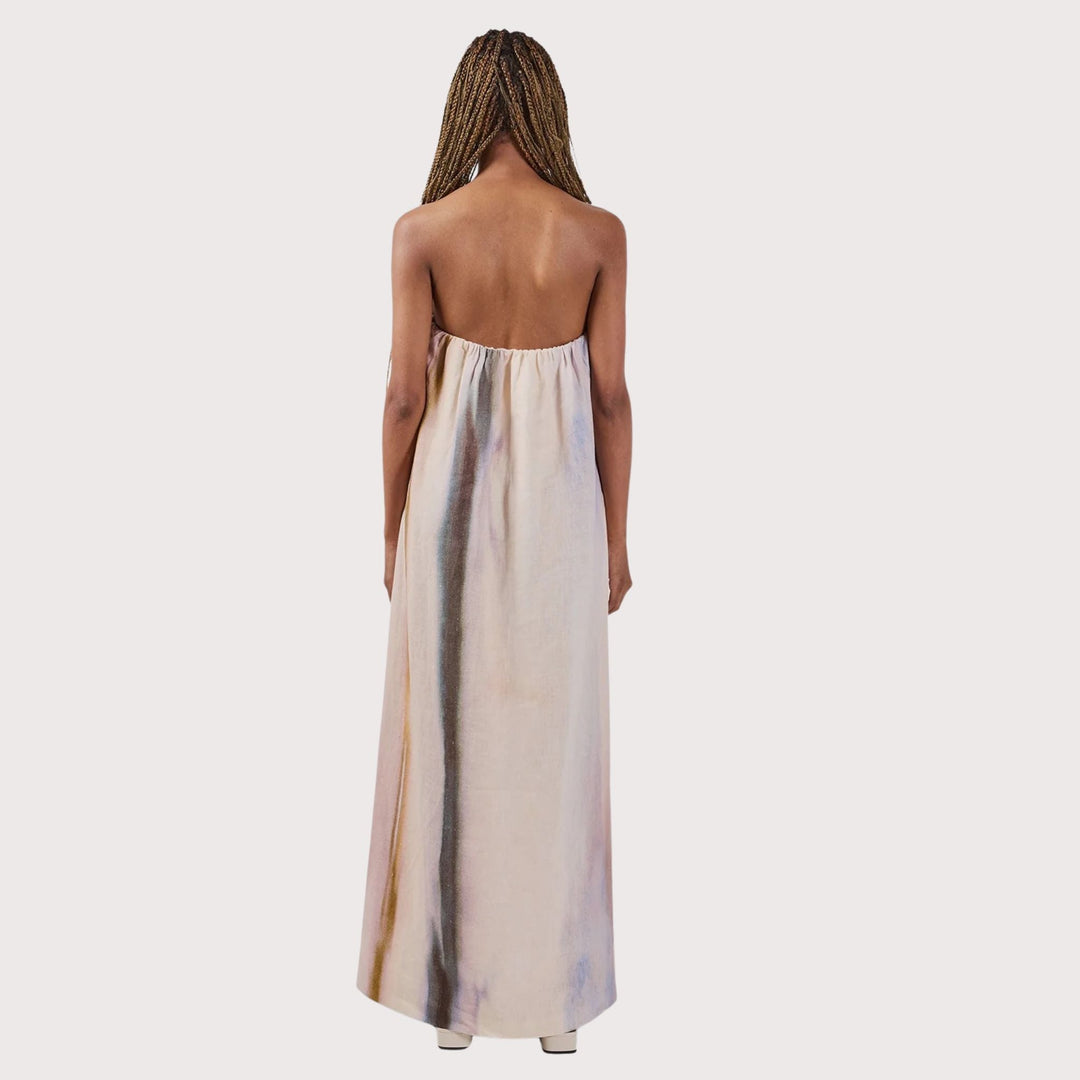 Opalo Strapless Dress - Off White by Olga Fisch at White Label Project