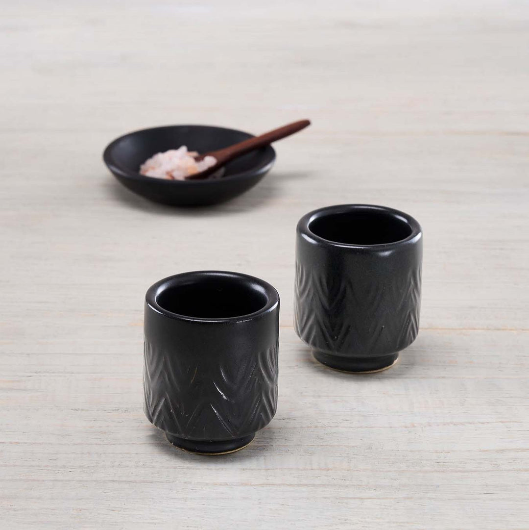 Chula Mezcalero Set of 2 - Black by Onora Casa at White Label Project