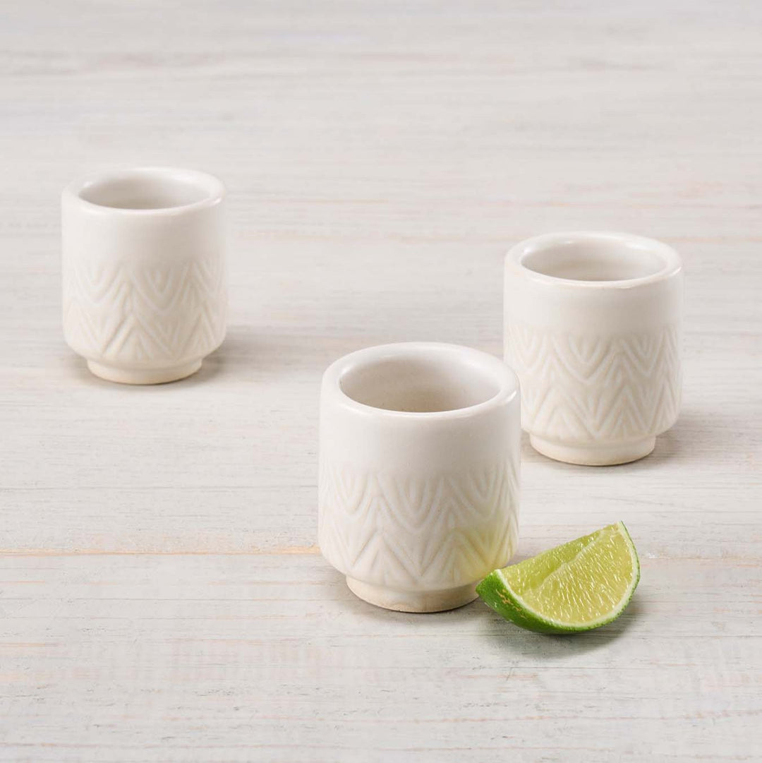 Chula Mezcalero Set of 2 - White by Onora Casa at White Label Project