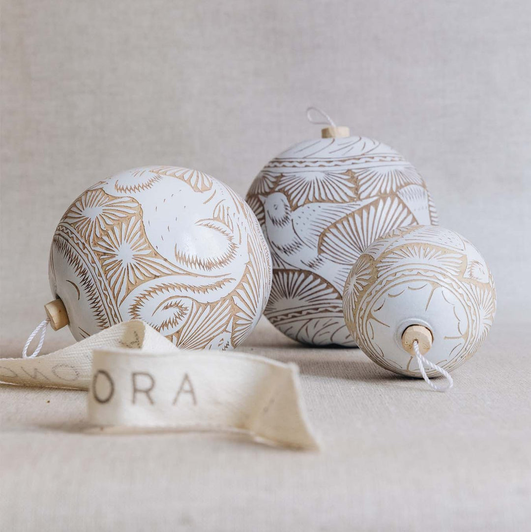 Mixteca Ornament - White by Onora Casa at White Label Project
