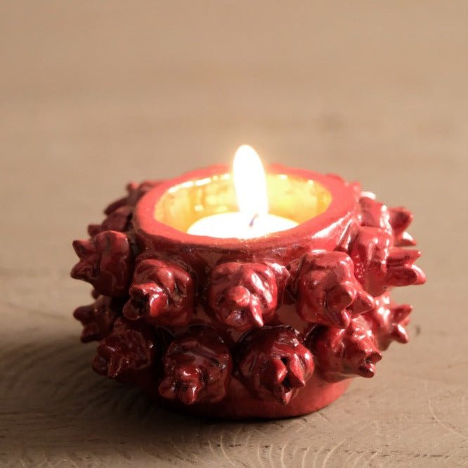 Rosalitos Votive Candleholder - Red by Onora Casa at White Label Project