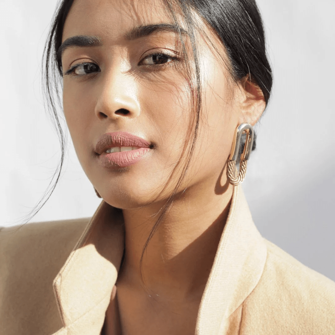 Cantadora Earrings - Beige by Pichulik at White Label Project