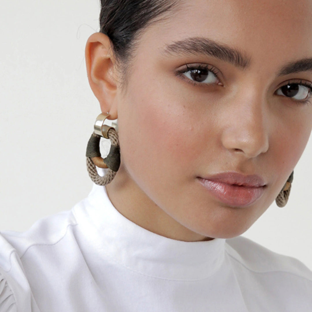 Vessel Earrings - Camel by Pichulik at White Label Project