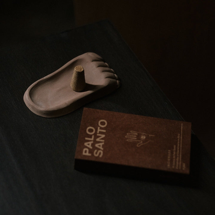 Pie Incense Holder - Black by Puna at White Label Project