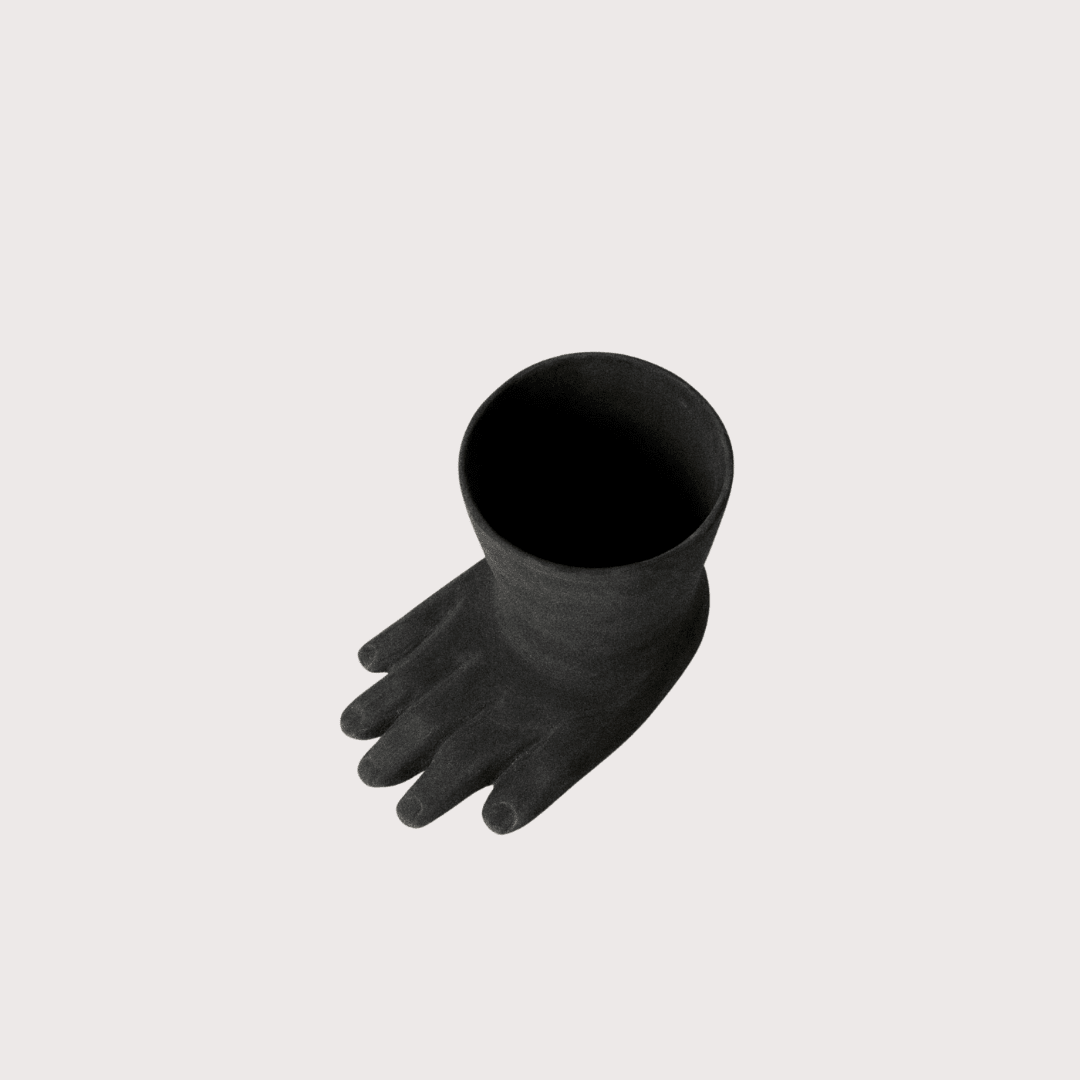 Pie Vase - Black by Puna at White Label Project