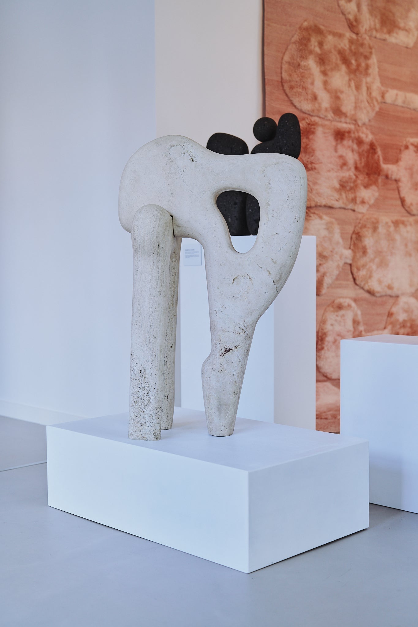 Ósea I Sculpture - Travertine by Rebeca Cors at White Label Project