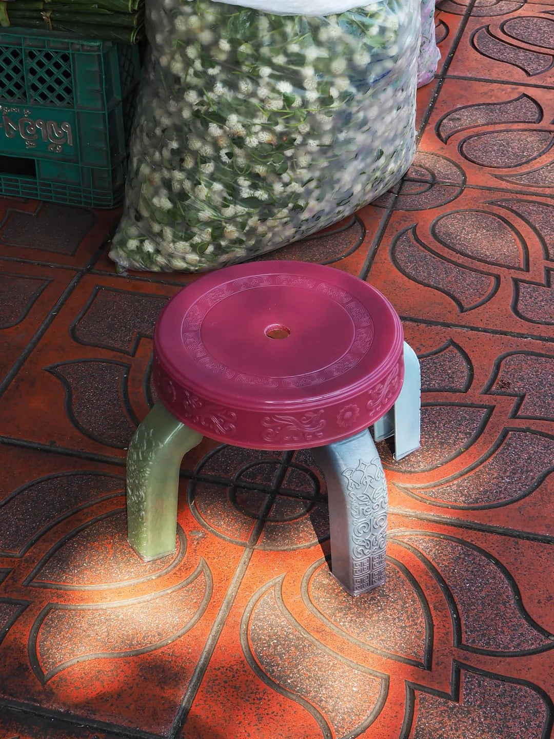 Squat Stool - Dragonfruit by Rumbá Bor at White Label Project