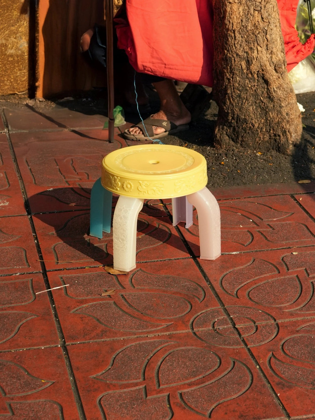 Squat Stool - Lemon by Rumbá Bor at White Label Project