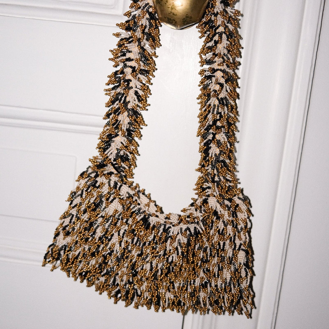 Bag Nina - Black/Cream/Gold by Sac De Soul at White Label Project