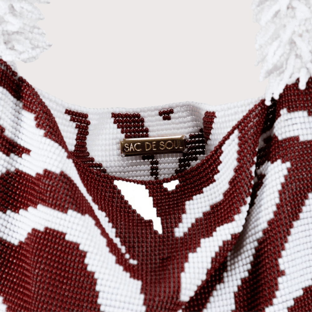 Clash of Prints Bag - Brown/White Zebra by Sac De Soul at White Label Project