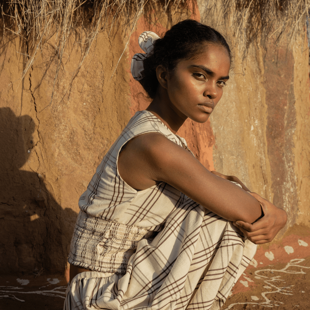 Nasibi Top - Checkered by Saheli Women at White Label Project