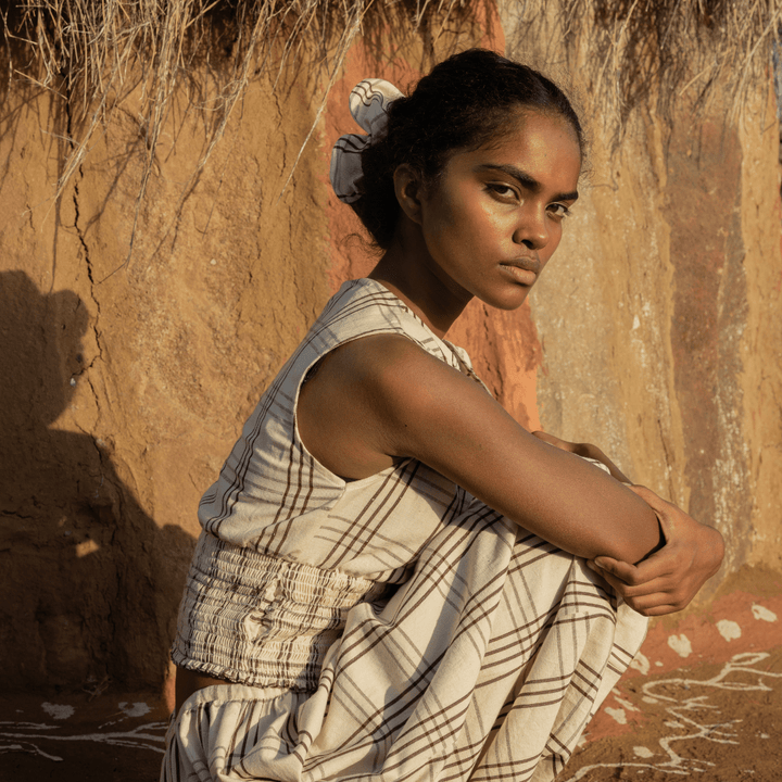Nasibi Top - Checkered by Saheli Women at White Label Project