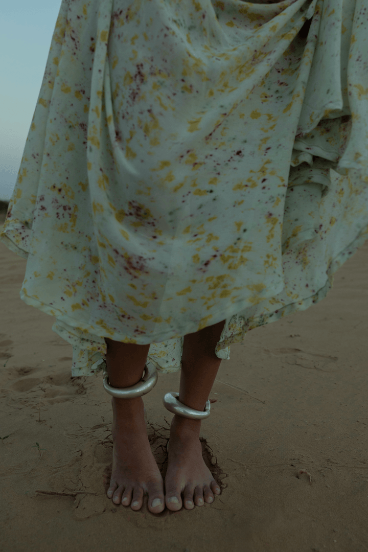 Sonya Skirt - Green by Saheli Women at White Label Project