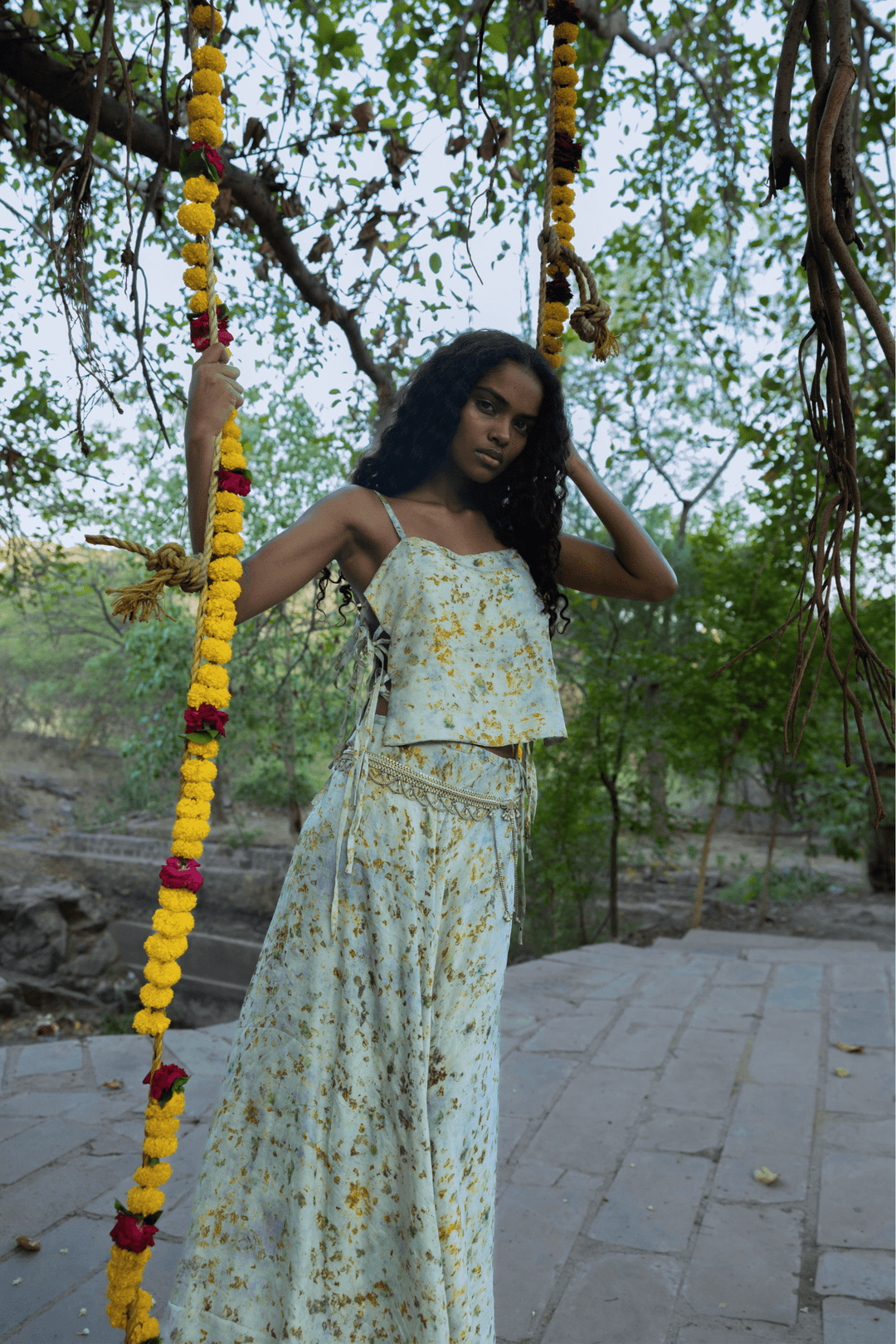 Sonya Skirt - White by Saheli Women at White Label Project