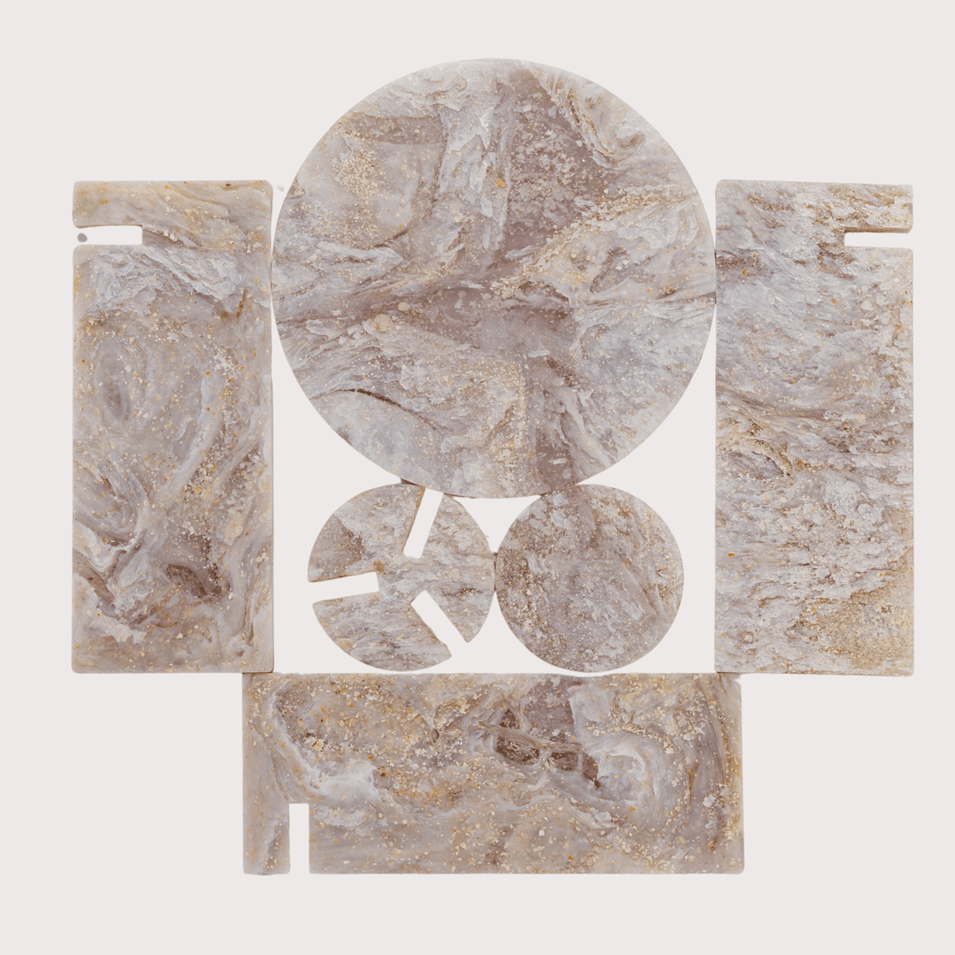 Planet Wave Side Table - Off-White by Shell Homage at White Label Project