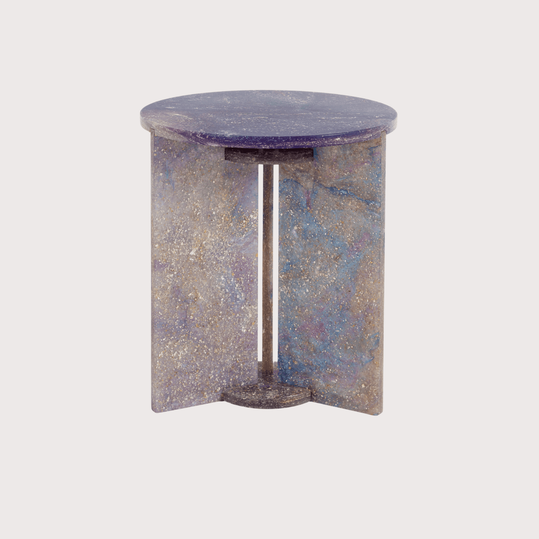 Planet Wave Side Table - Purple Galaxy by Shell Homage at White Label Project