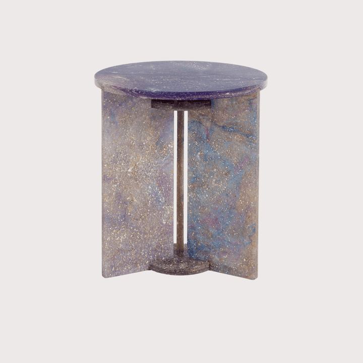 Planet Wave Side Table - Purple Galaxy by Shell Homage at White Label Project