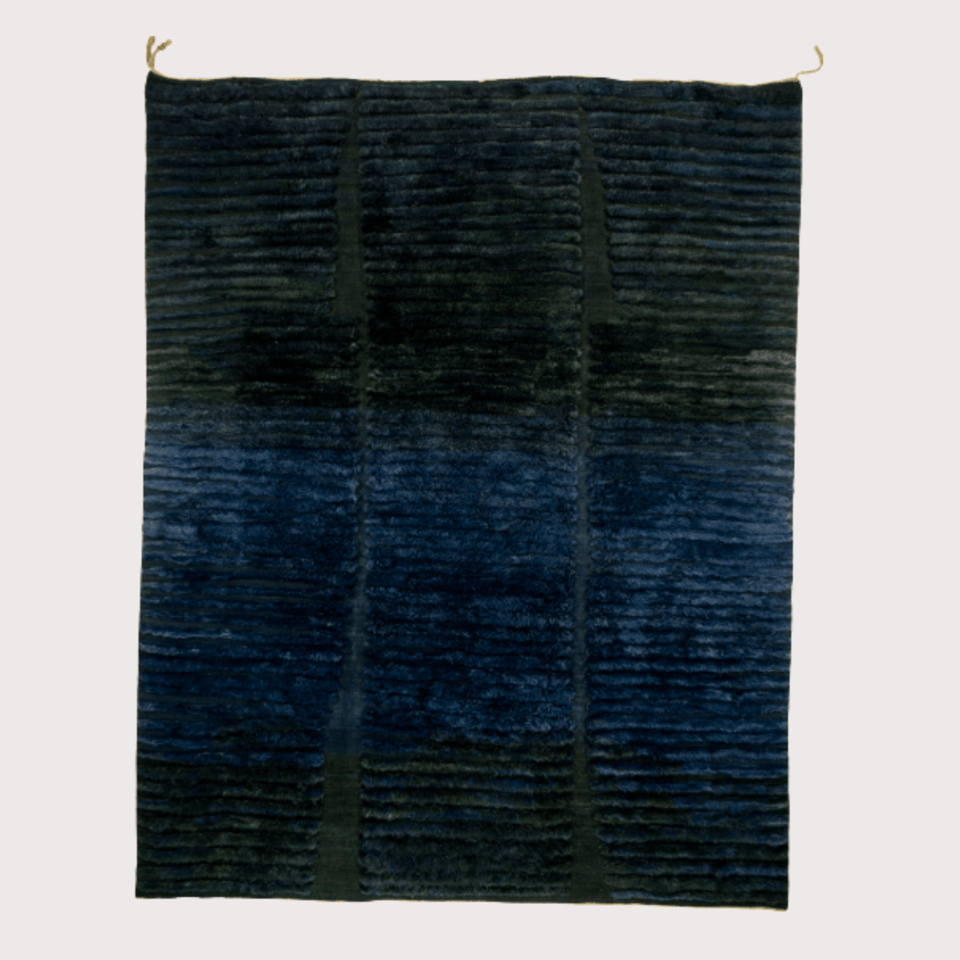 Broken Lines Rug - Blue by Studio Sana Benzaitar at White Label Project