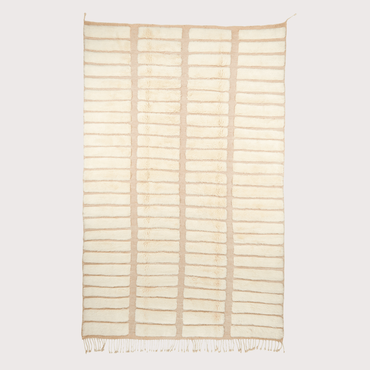 Broken Lines Rug - Natural by Studio Sana Benzaitar at White Label Project