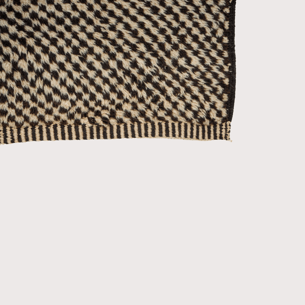 Checker Rug - Black & White by Studio Sana Benzaitar at White Label Project