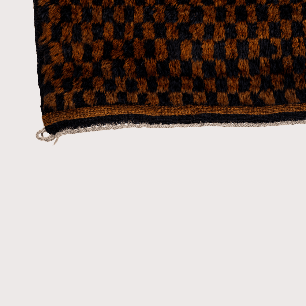 Checker Rug - Brown by Studio Sana Benzaitar at White Label Project