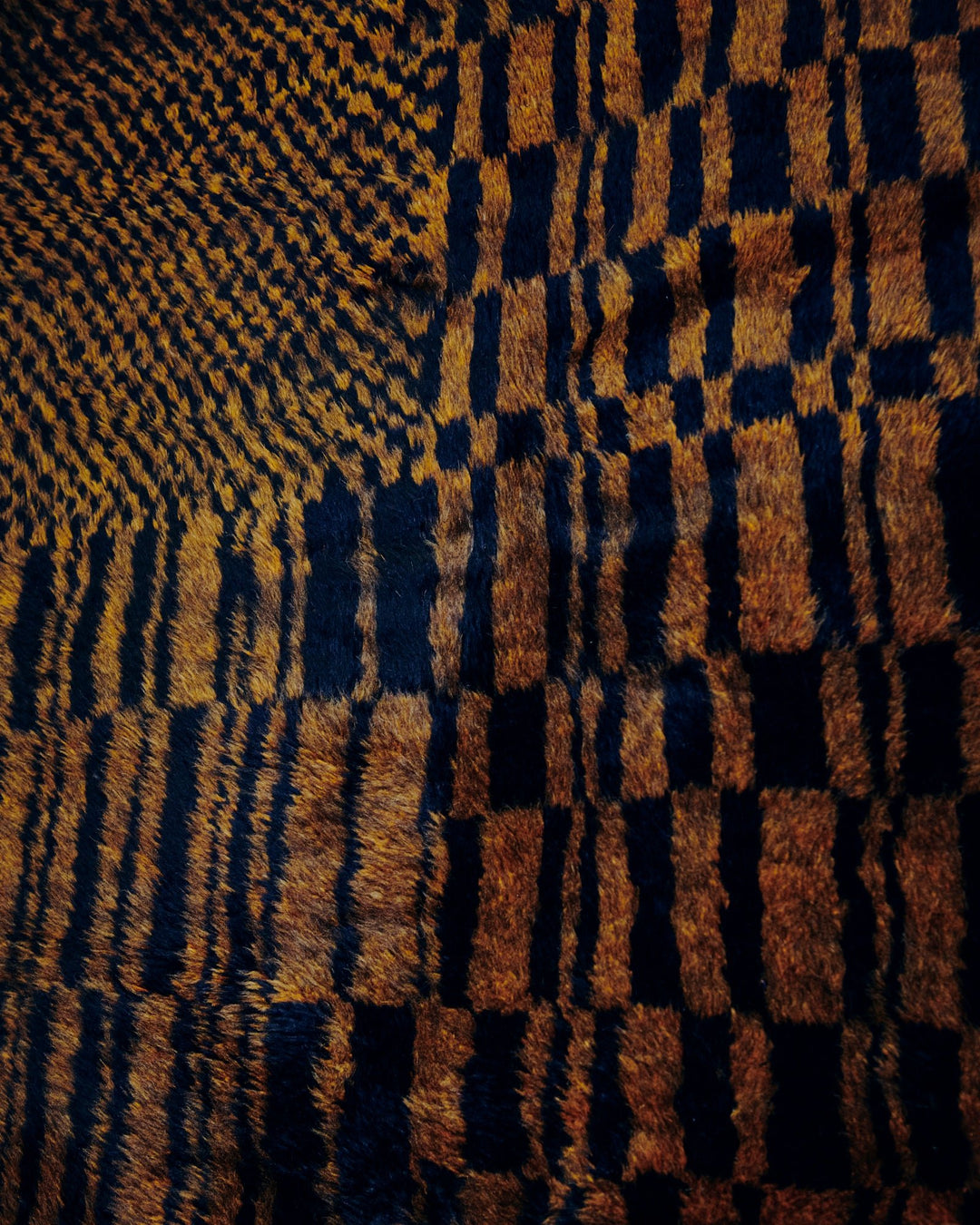Checker Rug - Brown by Studio Sana Benzaitar at White Label Project