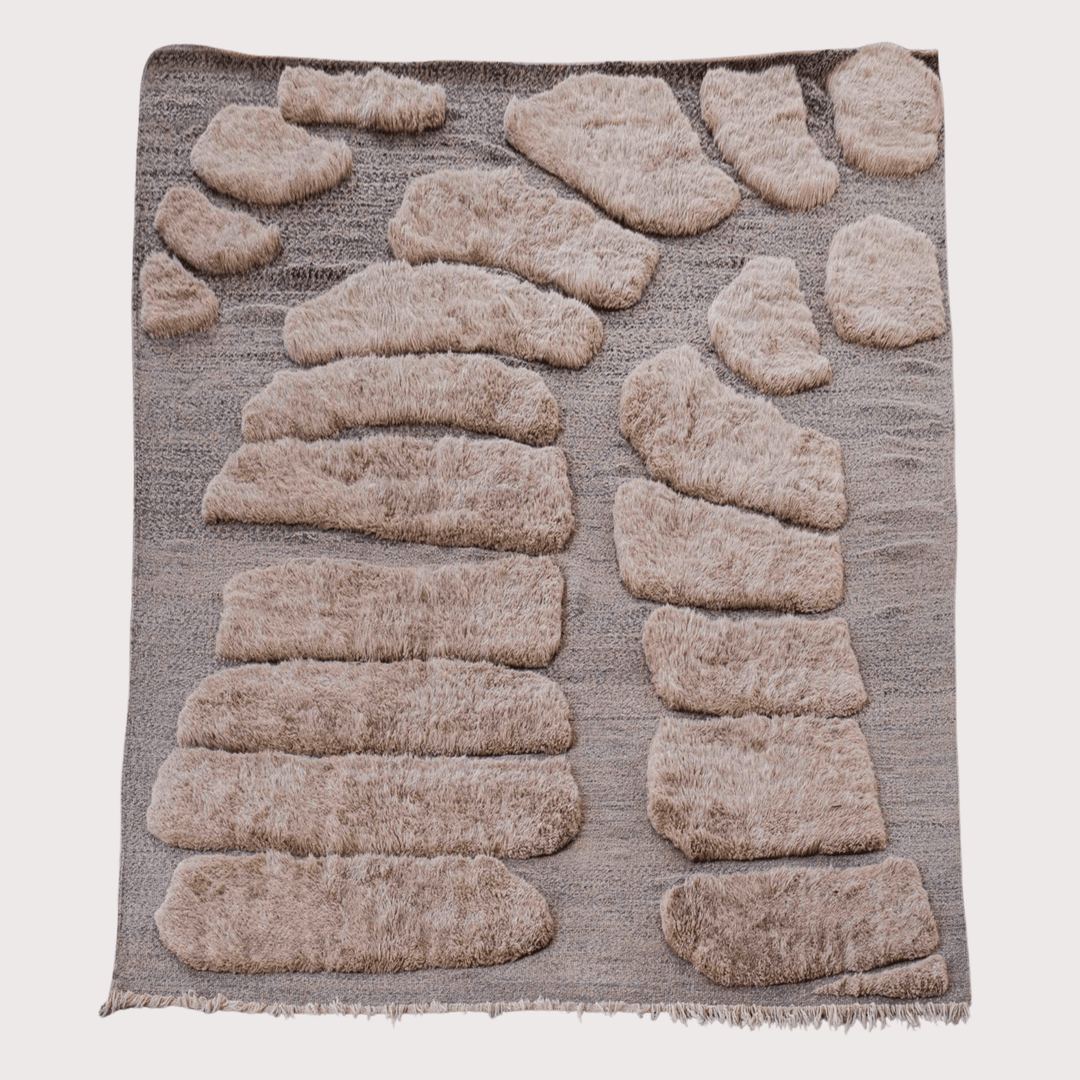 Stepping Stones Rug - Grey/Taupe by Studio Sana Benzaitar at White Label Project