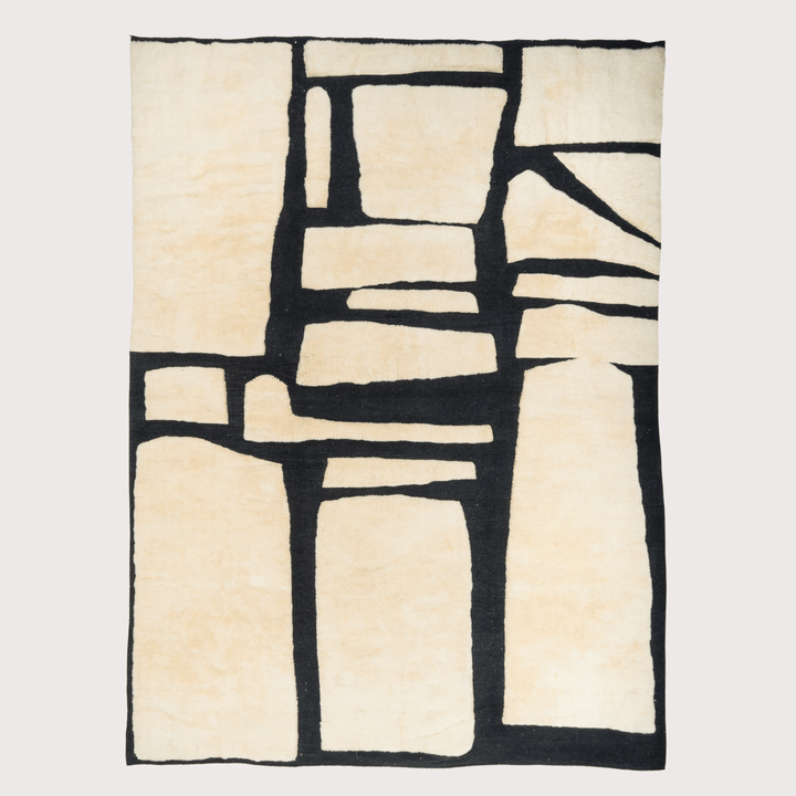 Tamdlo Rug - Black & White by Studio Sana Benzaitar at White Label Project