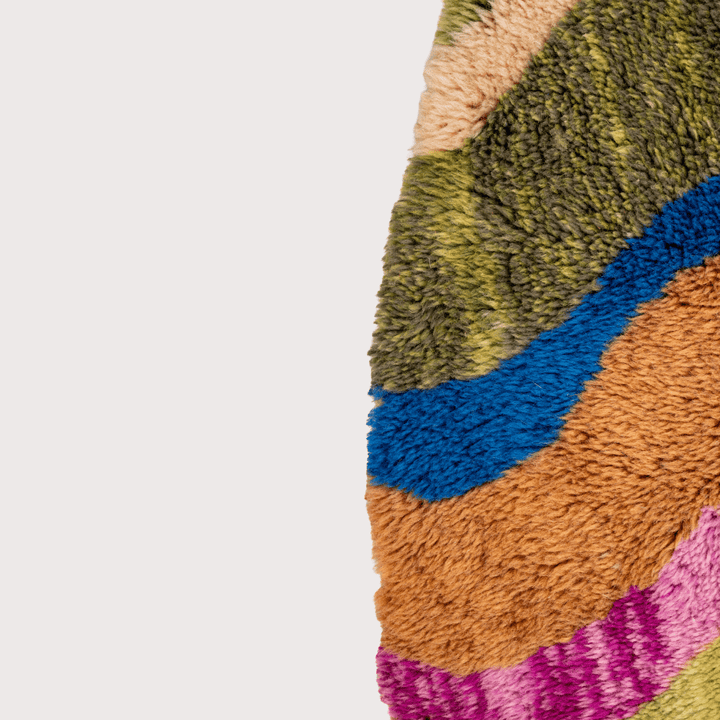Vague de Couleurs Round Rug by Studio Sana Benzaitar at White Label Project