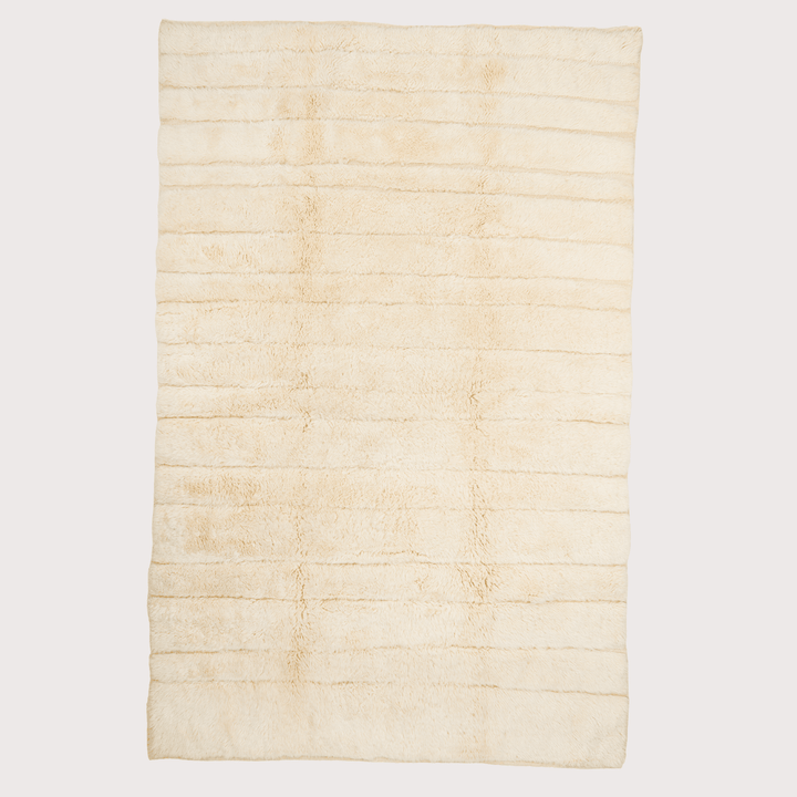 Wide Broken Lines Rug - Cream by Studio Sana Benzaitar at White Label Project