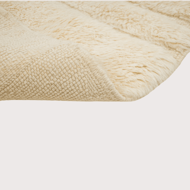 Wide Broken Lines Rug - Cream by Studio Sana Benzaitar at White Label Project