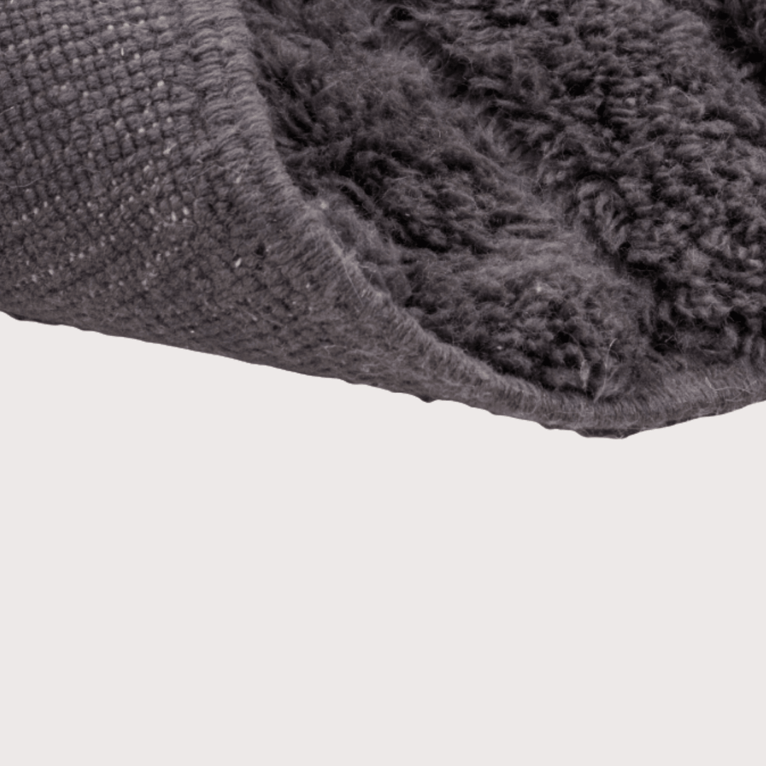 Wide Broken Lines Rug - Grey by Studio Sana Benzaitar at White Label Project