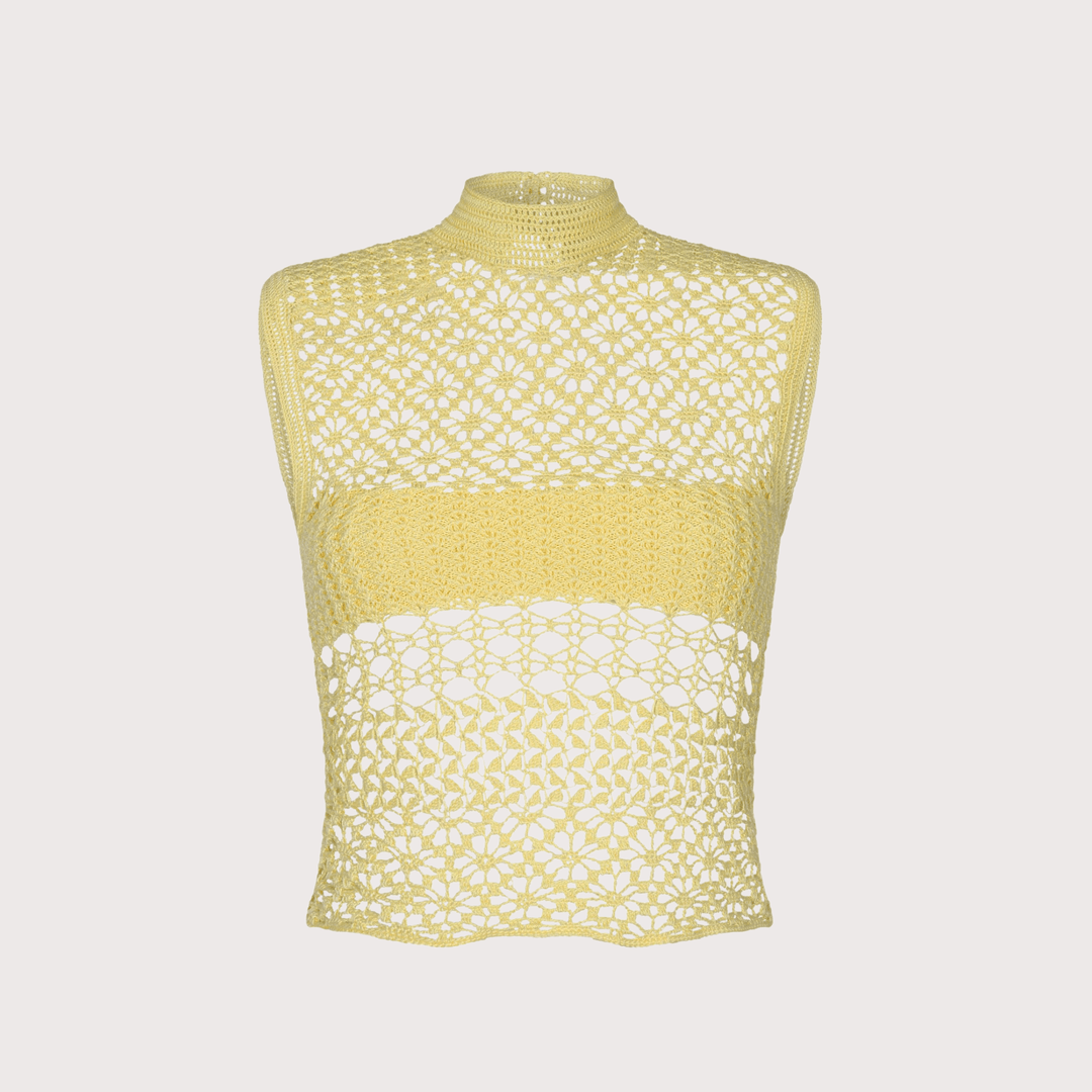 Apyu Top - Yellow by The Sake Project at White Label Project