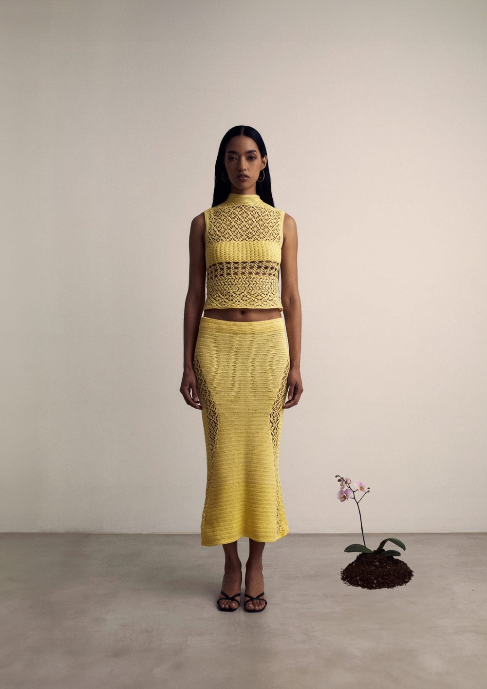 Apyu Top - Yellow by The Sake Project at White Label Project