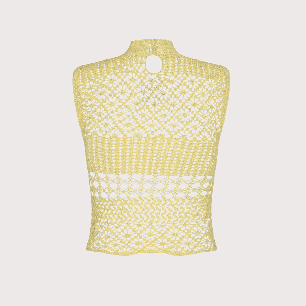 Apyu Top - Yellow by The Sake Project at White Label Project