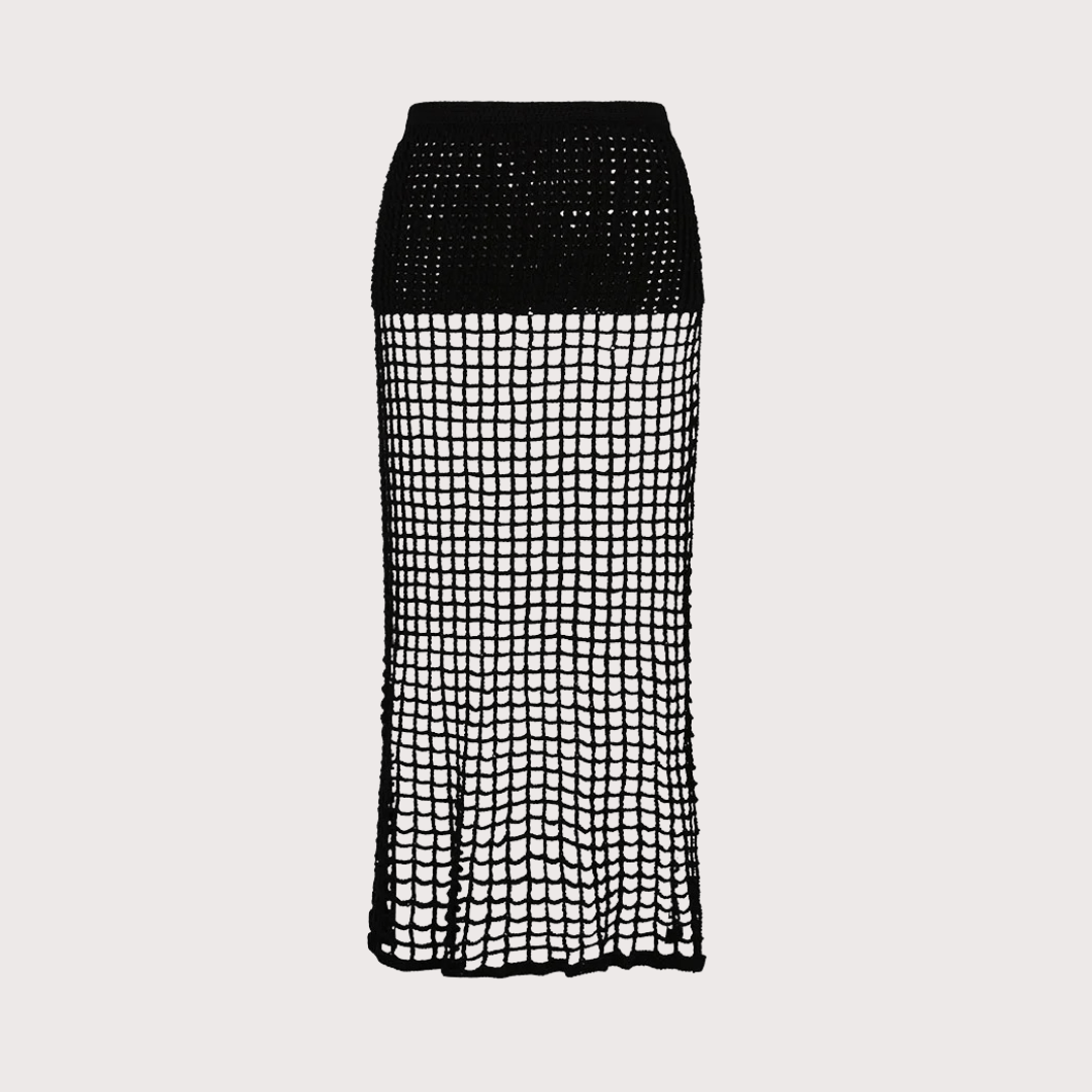 Estela Skirt - Black by The Sake Project at White Label Project