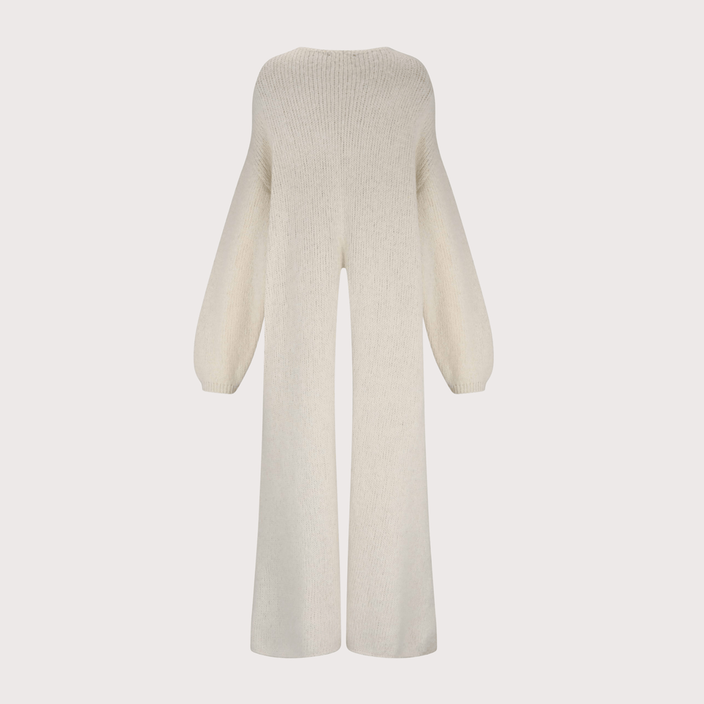 Khipu Sweater - Ecru by The Sake Project at White Label Project