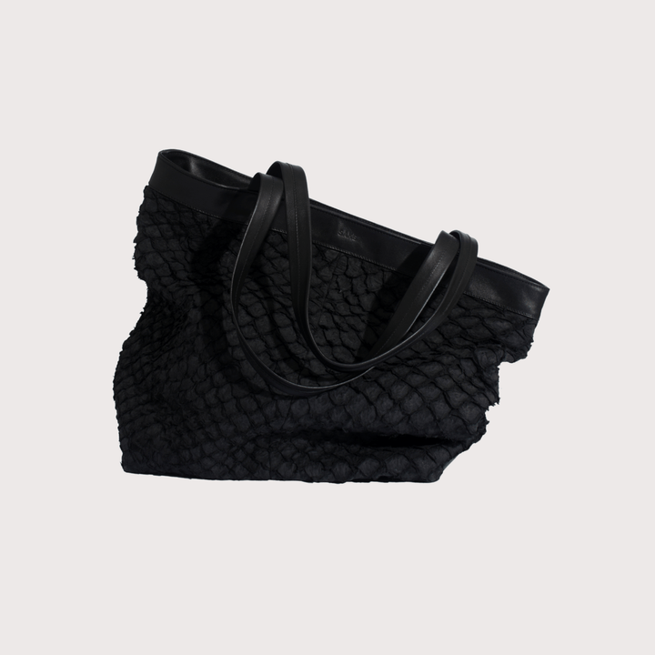 Mango Paiche Tote Bag by The Sake Project at White Label Project