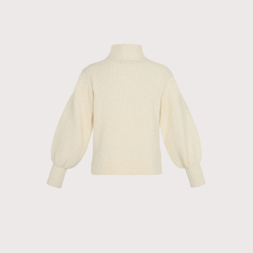 Tawa Sweater - Ecru by The Sake Project at White Label Project