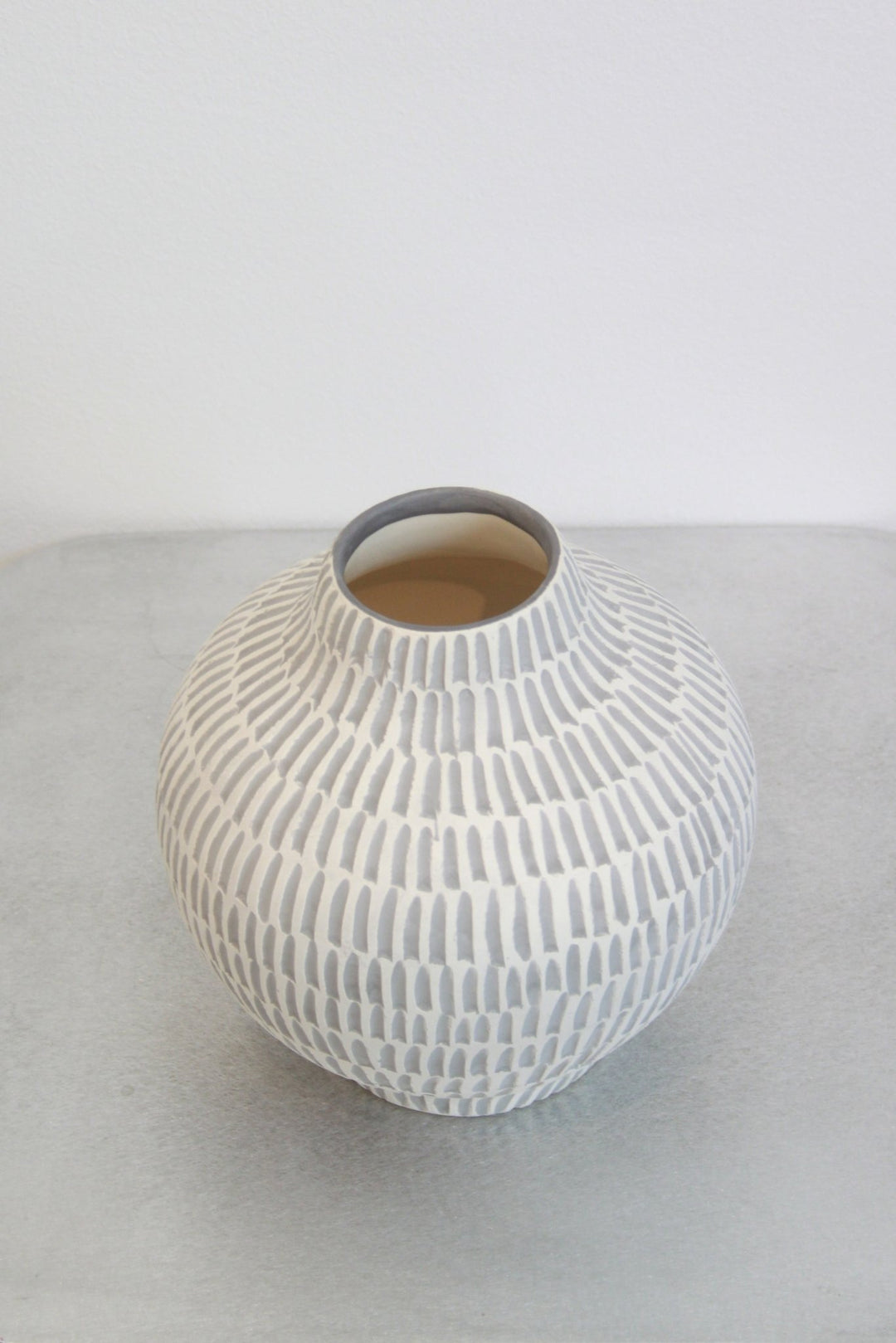 Creta Vase - Grey by Topis Ceramica at White Label Project
