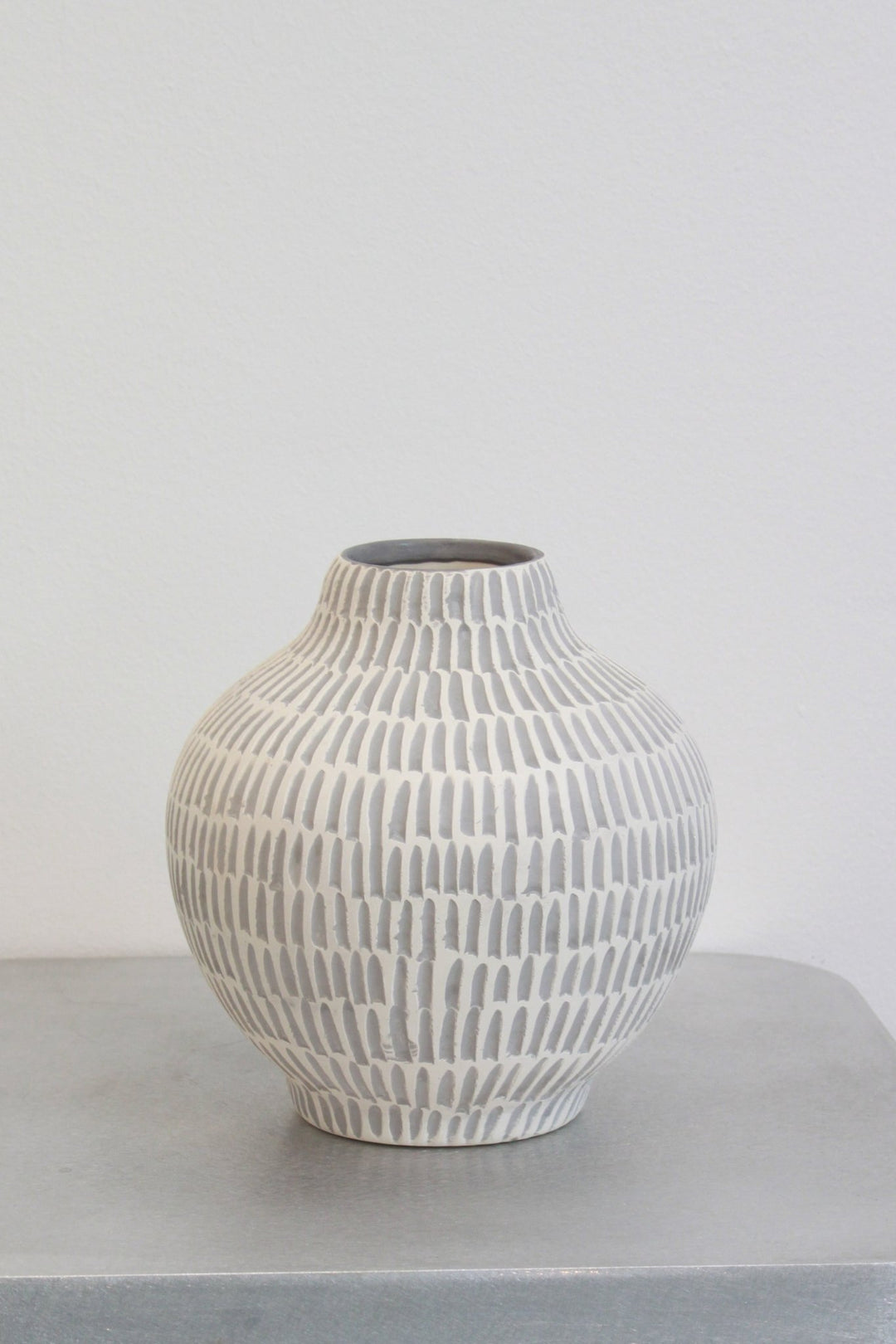 Creta Vase - Grey by Topis Ceramica at White Label Project