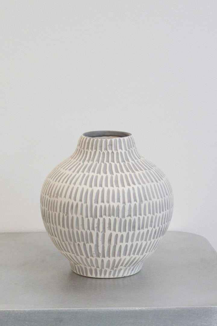 Creta Vase - Grey by Topis Ceramica at White Label Project