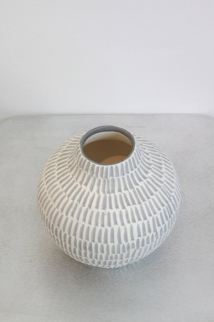 Creta Vase - Grey by Topis Ceramica at White Label Project