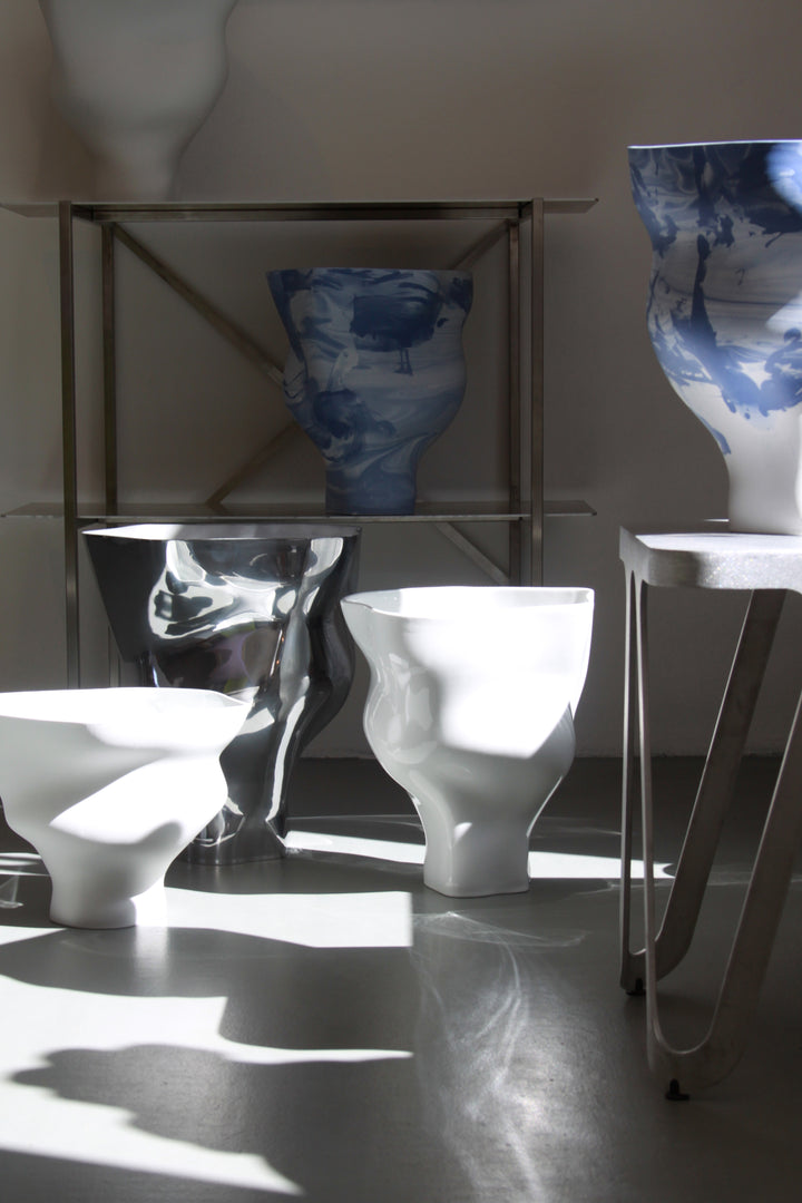 Memories of a Glacier Vase - Blue