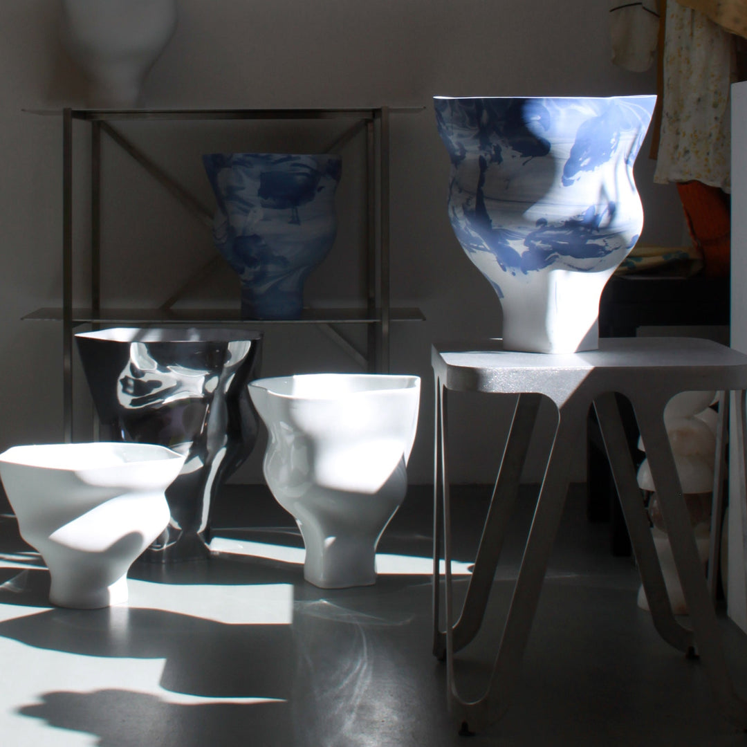 Memories of a Glacier Vase - Blue