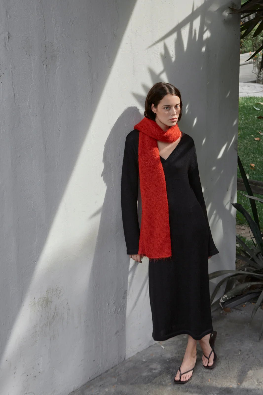 Agnes Scarf - Red by White Label Project at White Label Project