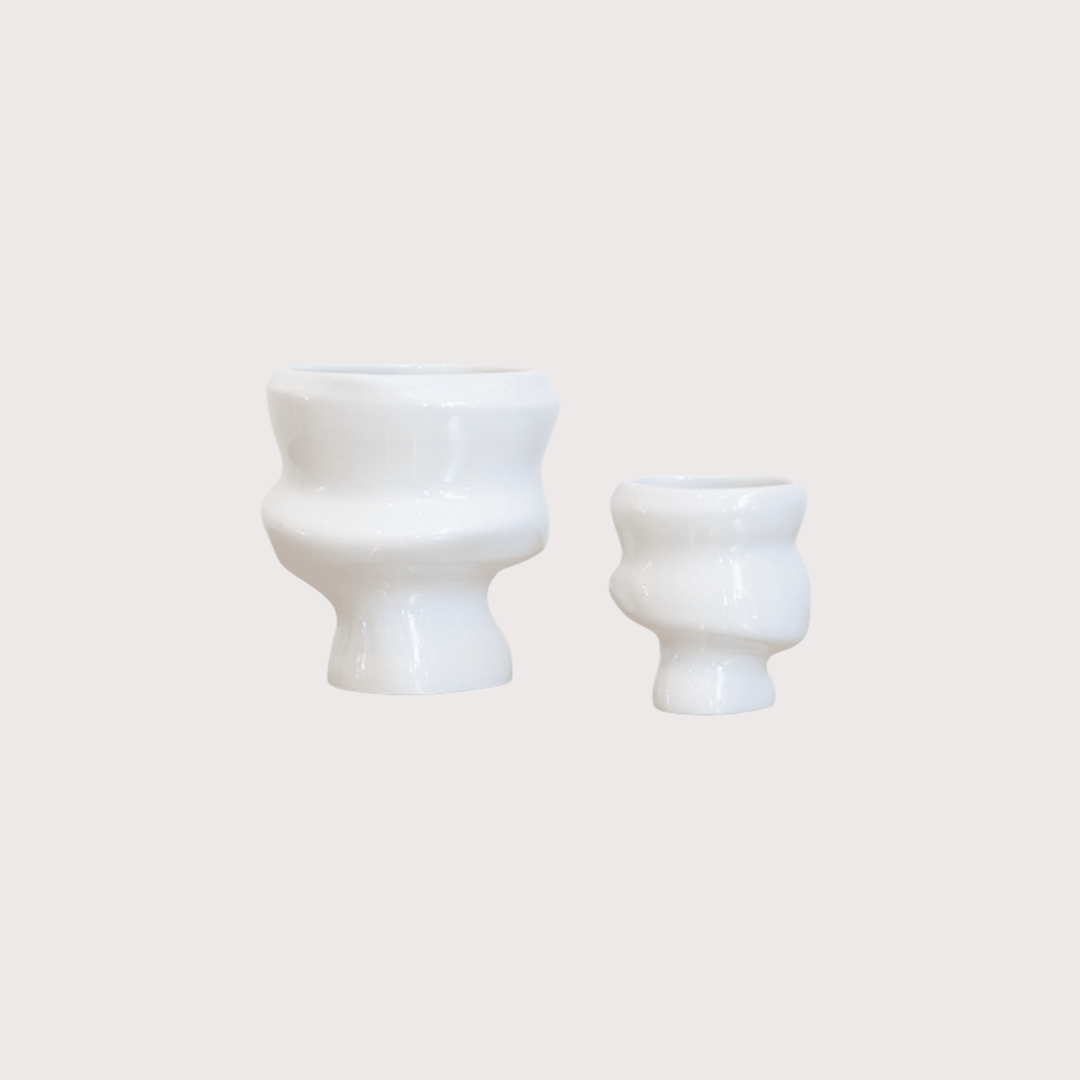 Memories of a Glacier Cup - White Glazed by Yael Anders at White Label Project