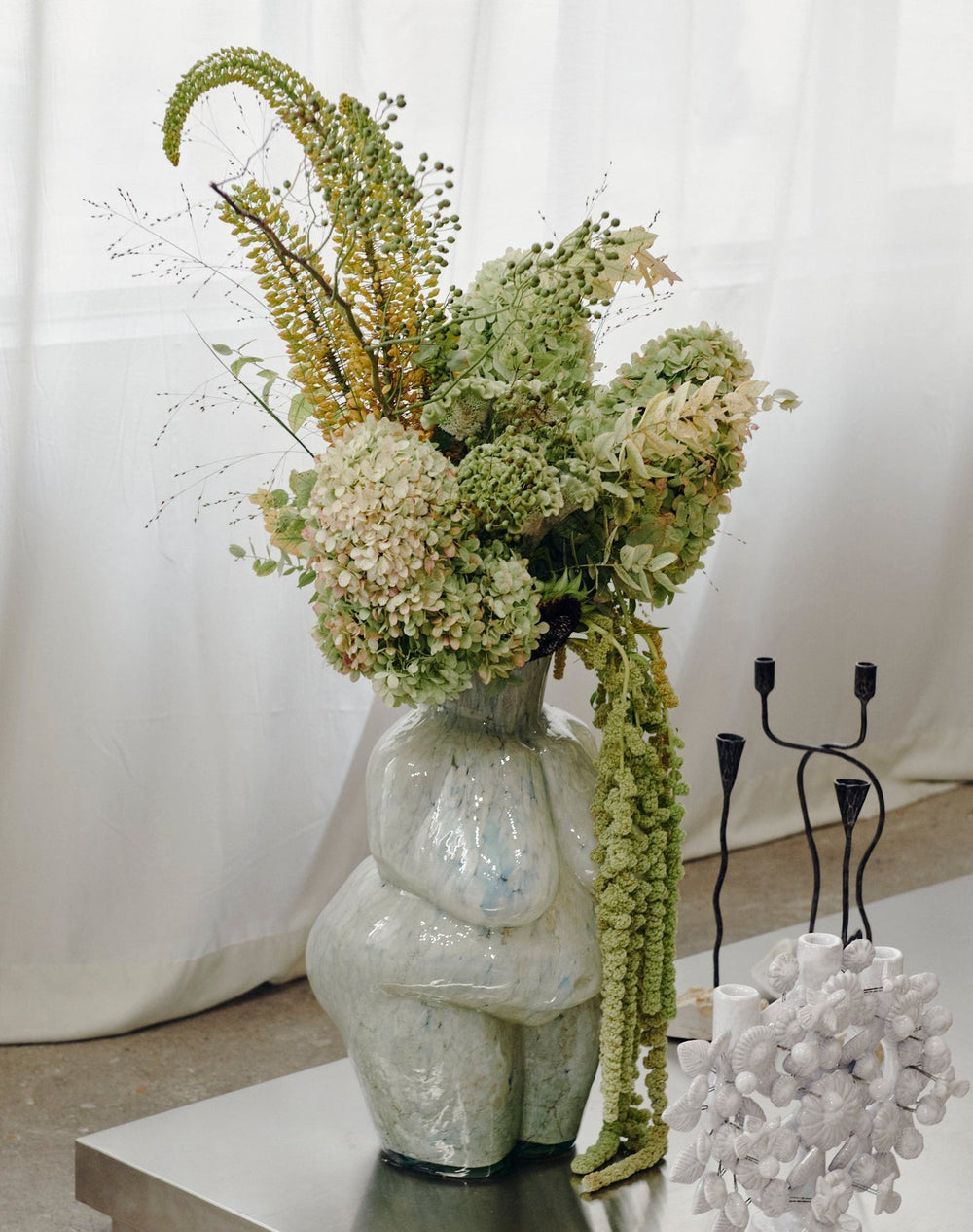 Venus Vase - Marble/Large by Yakush at White Label Project