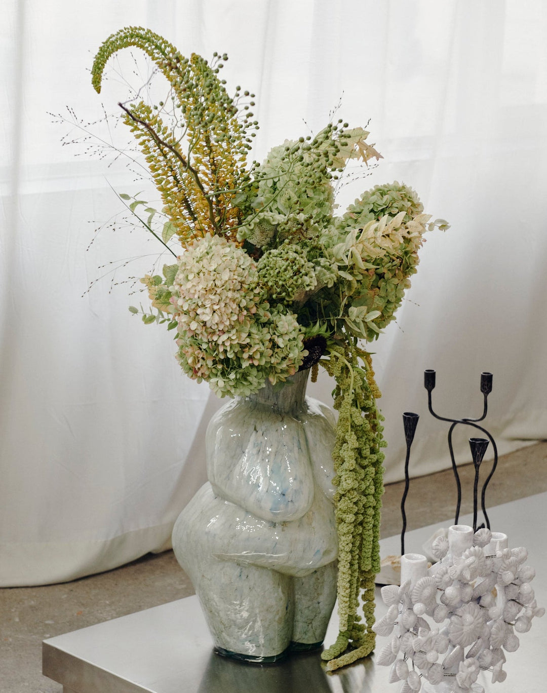 Venus Vase - Marble/Large by Yakush at White Label Project