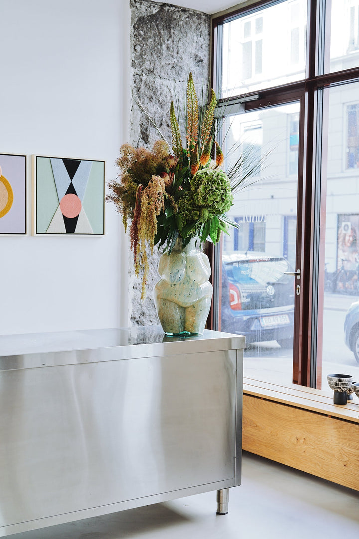 Venus Vase - Marble/Large by Yakush at White Label Project